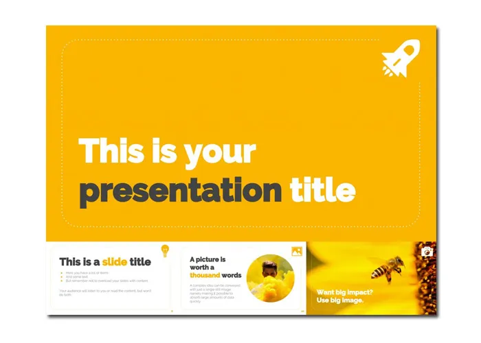  Mẫu Google Slides màu vàng sáng