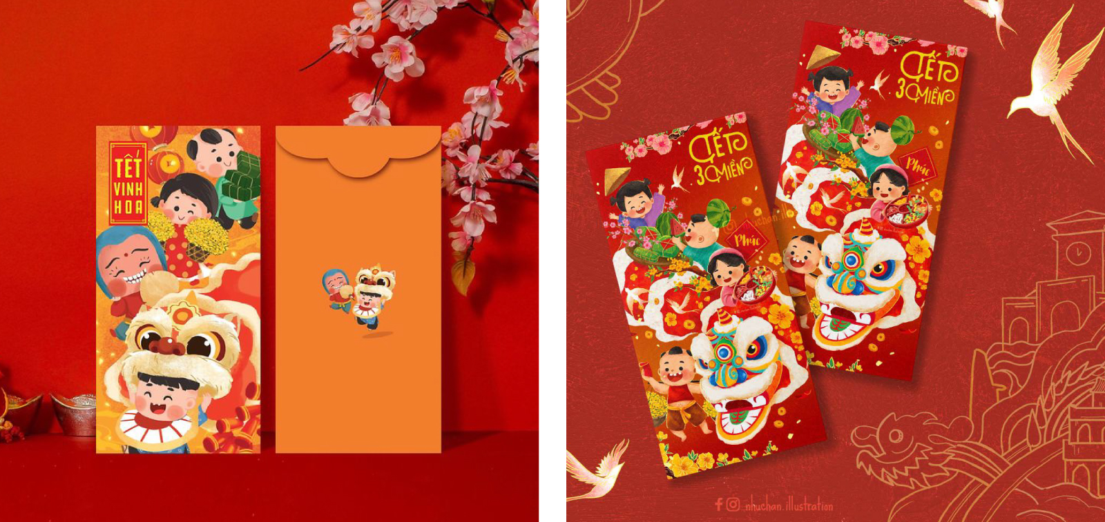 In bao lì xì - lịch tết