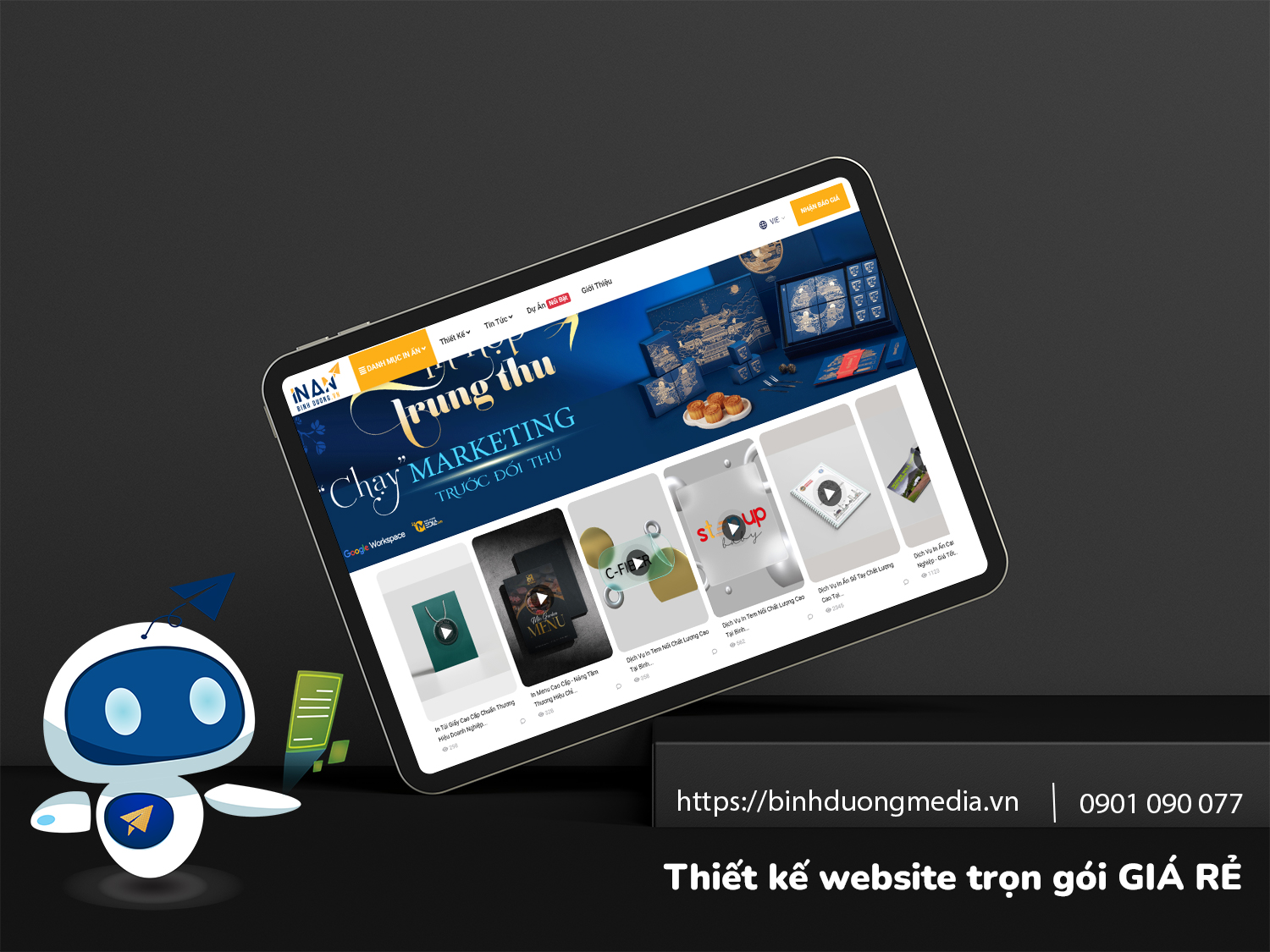 Thiết kế website trọn gói giá rẻ tại Bình Dương